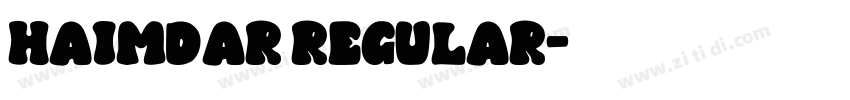 Haimdar Regular字体转换